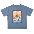 Kn.-T-Shirt, oversized 92/98 - Steel Blue