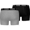PUMA Herren Unterhose MEN EVERYDAY BASIC BOXER 2P S in Grau