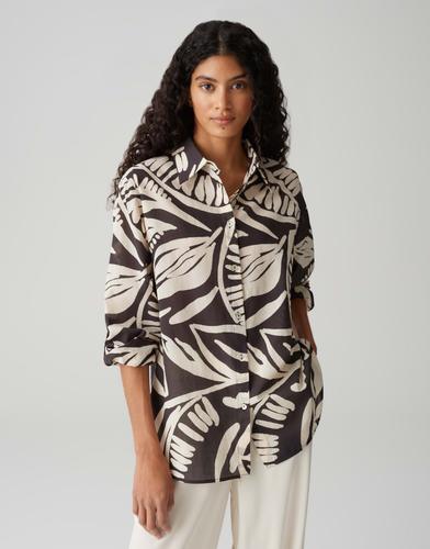Bluse "Fumine" - Dunkelblau / 34
