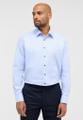 Hemd Dobbydesign Langarm Blau 42/Langarm - 65cm