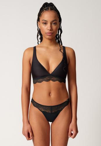 Skiny Damen Triangel Spacer Micrornaments Schwarz 85 B