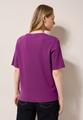 Basic Rippstruktur T-Shirt L - Anemone Pink