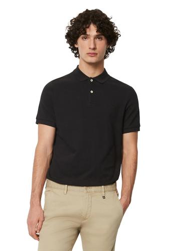 Poloshirt Piqué shaped Schwarz M