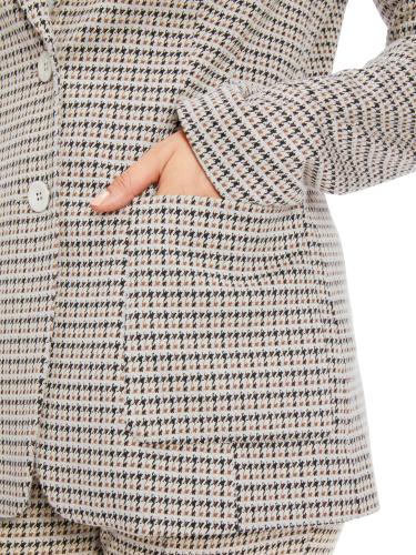 Blazer mit Karo 38 - Smoke