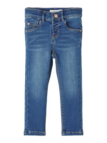 NMFSALLI SLIM FLEECE JEANS 6236-AN P 104 Slim Fit - Dark Blue Denim