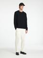 SLHCODY LS KNIT RELAXED CREW NECK NOOS S Locker geschnitten - Black