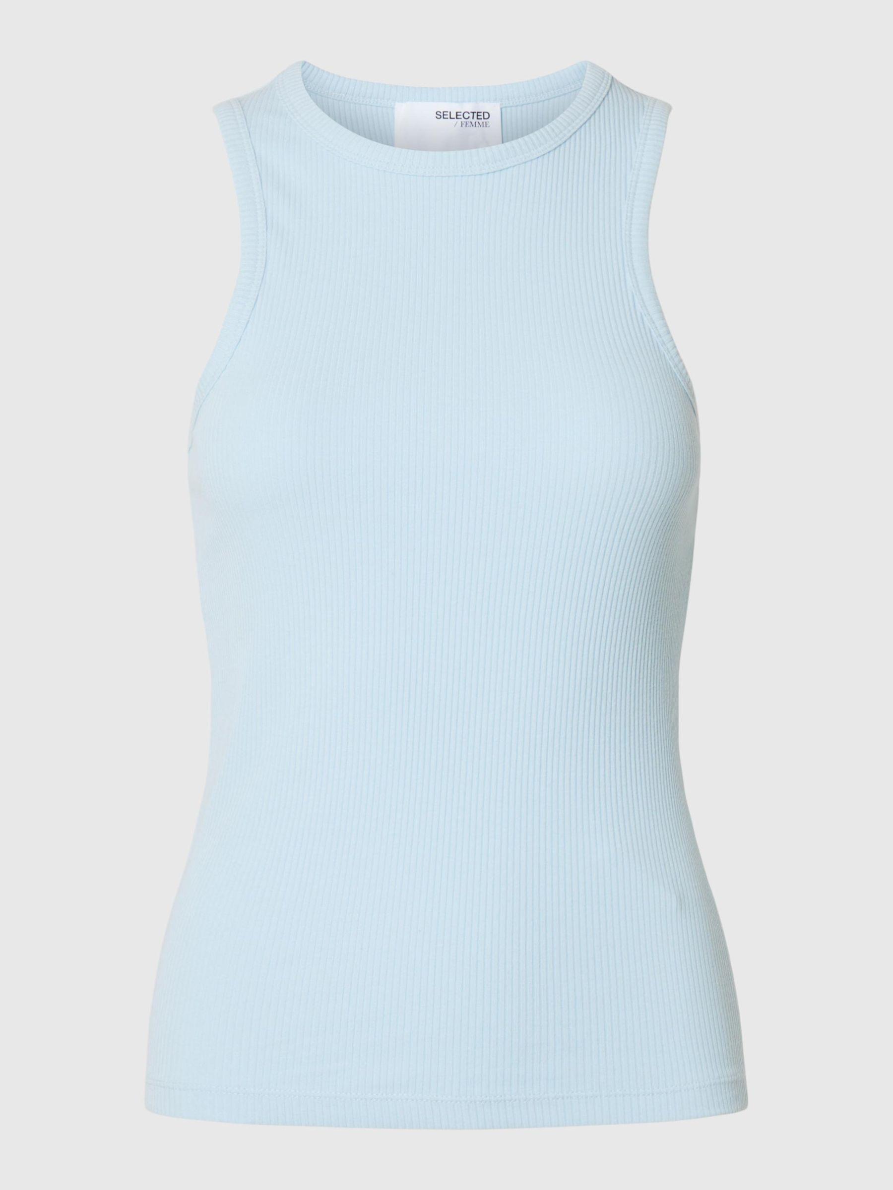 SLFANNA O-NECK TANK TOP NOOS XXL Slim Fit - Cashmere Blue