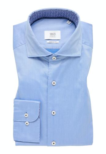 Soft Luxury Shirt Twill Langarm Blau 41/Langarm - 65cm