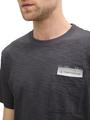 T-Shirt mit Brusttasche L Regular Fit - Tarmac Grey