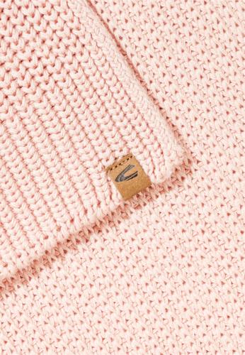 Strickschal aus reiner Baumwolle OS - Sepia Rose