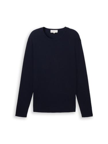 Strickpullover aus Baumwolle XXL Regular Fit - Sky Captain Blue