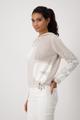 Ajour-Pullover mit Lurex 36 - Warm Sand