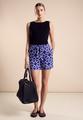 Paperbag Shorts mit Print 36 - Violet Blue