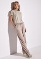 Gestreiftes T-Shirt Beige 40