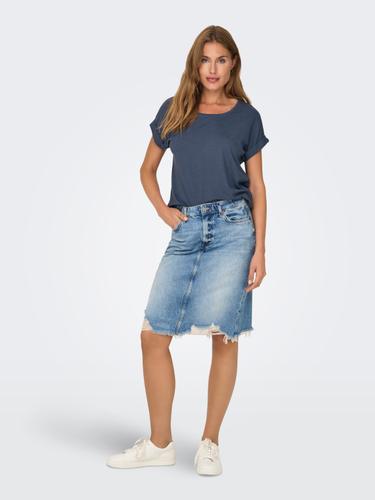 ONLMOSTER S/S O-NECK TOP NOOS JRS Blau L