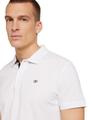 Piqué Poloshirt aus Baumwolle XXL Regular Fit - White
