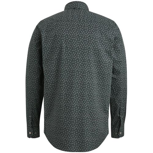 Long Sleeve Shirt Print on poplin stretch M Regular Fit - Forged Iron