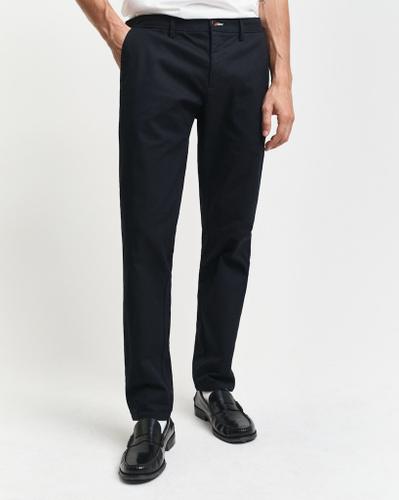 Slim Fit Chinohose Schwarz, Grau 33/32