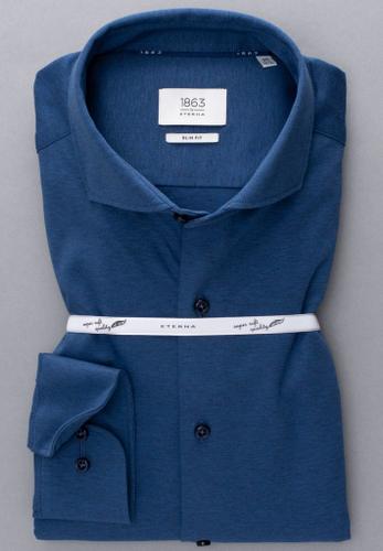 Jersey Shirt Jersey Langarm Blau 44/Langarm - 67cm