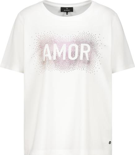 T-Shirt mit Strasssteinen 40 - Off-white