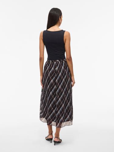 VIDALIANA KIKA HW MIDI PLISSE SKIRT/BFS 38 - Black Beauty