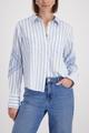 Bluse mit Kordelstickerei 40 - Light Sky Ringel