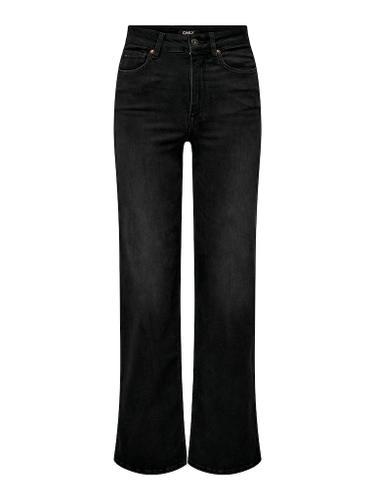ONLMADISON BLUSH HW WIDE DNM CRO099 NOOS L/30 Weiter Beinschnitt - Washed Black