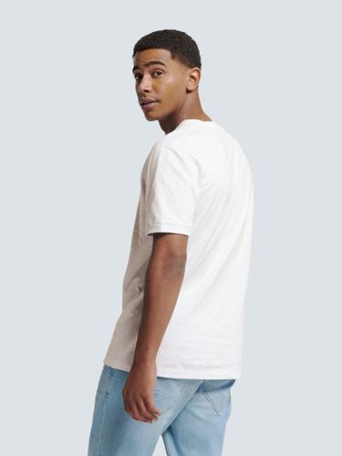 T-Shirt Crewneck Slub Weiß XXXL