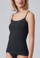 Skiny Damen Spaghettishirt Cotton Essentials Schwarz 44