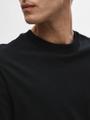 SLHCOLMAN SS O-NECK TEE NOOS Schwarz S
