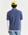 Sunfaded Piqué Poloshirt Blau XL