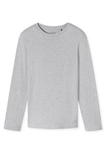 Langarmshirt Rundhals Grau 48