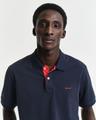 Kontrast Piqué Poloshirt XL - Evening Blue