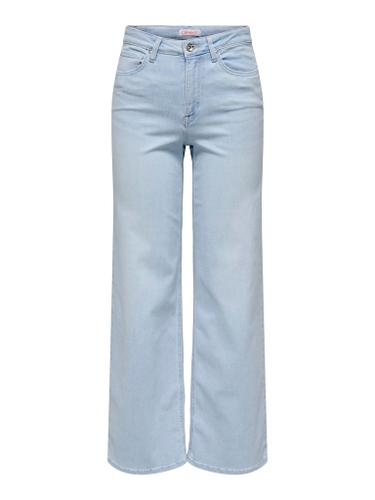 ONLMADISON BLUSH HW WIDE DNM CRO495 NOOS XL/32 Weiter Beinschnitt - Light Blue Bleached Denim