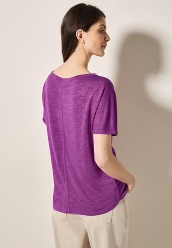 T-Shirt mit grafischem Print M - Magenta Lacquer