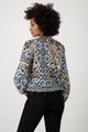 Bluse mit Ornamentmuster 38 - Schwarz Gemustert