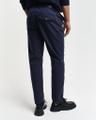 Regular Fit Canvas Chinohose mit schmal zulaufendem Bein Blau 32/32