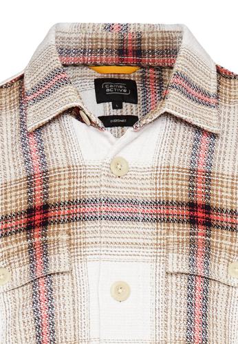 Overshirt mit seitlichen Eingrifftaschen Rot XL