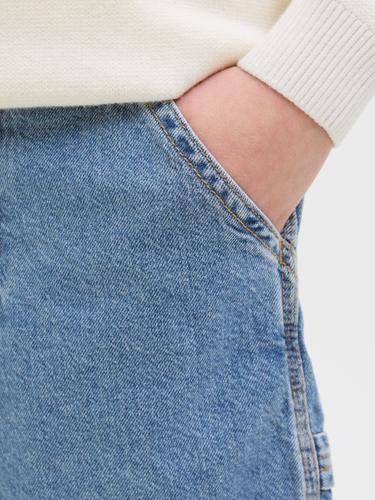 JJITONY JJCARPENTER SHORTS SQ 735 JNR 140 Locker geschnitten - Blue Denim