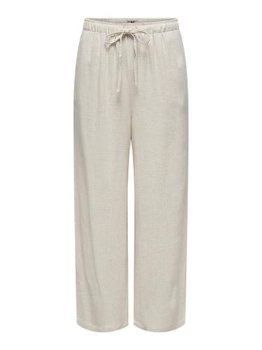 ONLSIESTA MW PULL-UP LINEN BL PNT N