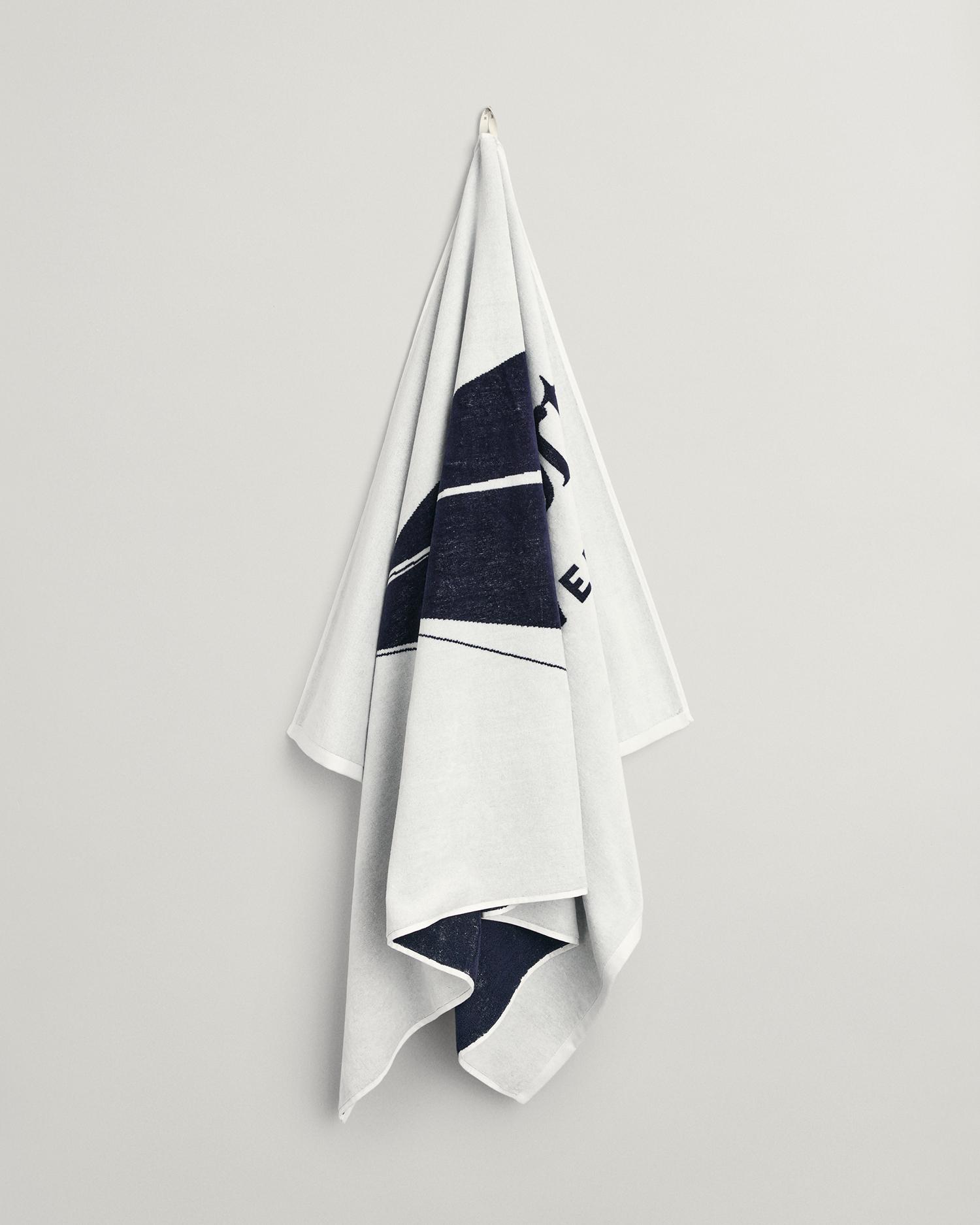 Sailing Print Strandtuch 100X180 - White