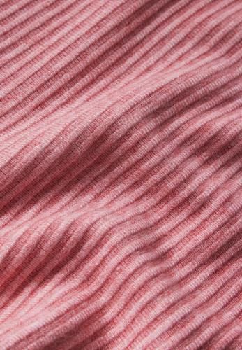 Strick-Look Strukturshirt Rosa 42