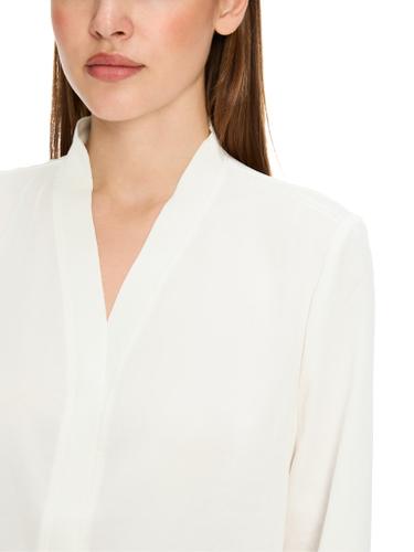 Weite Bluse Weiß 42