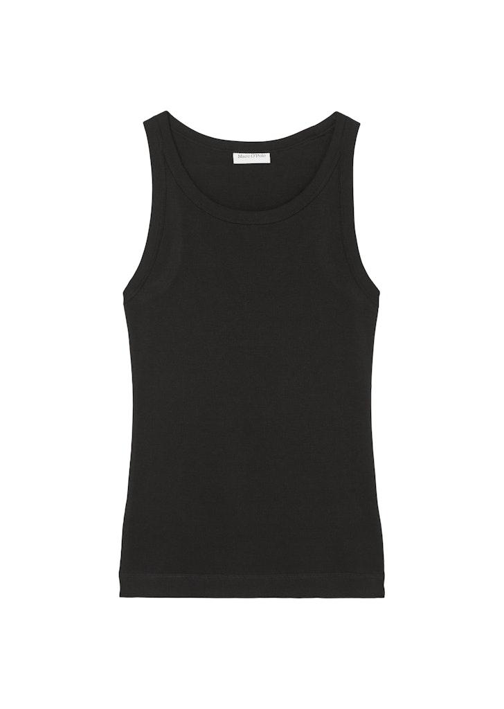 Ripp-Tanktop slim S Straight - Black