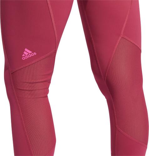adidas Damen TECHFIT ADI LIFE MID RISE LONG BOS TIGHT M in Rot