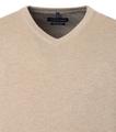 Pullover mit V-Ausschnitt uni 004430 M - Beige