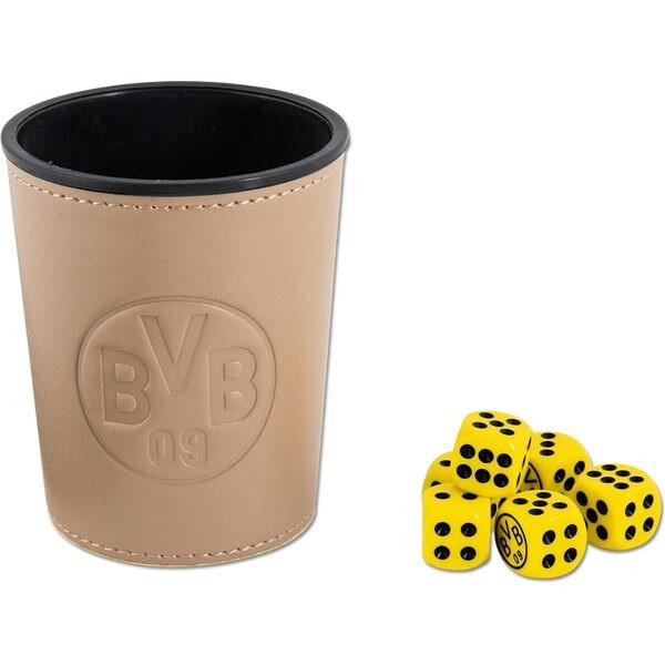 BVB-Würfelbecher-Set Braun/Gelb/Schwarz -