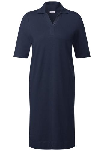 Piqué Polo-Kleid M - Urban Navy Blue