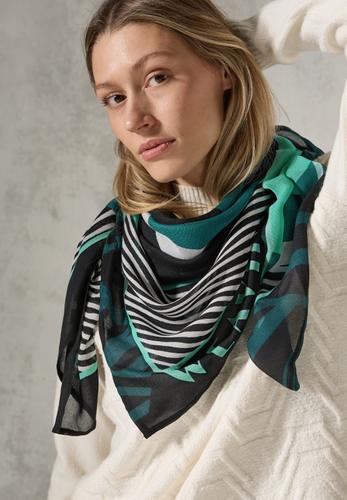 Gemustertes Tuch A - Black