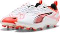 PUMA Kinder Fussball-Rasenschuhe ULTRA 5 PLAY FG/AG Jr 38 ½ in Weiß
